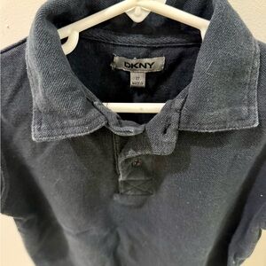 DKNY Boys Black Polo Shirt